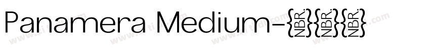 Panamera Medium字体转换